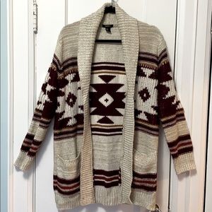 Shawl Collar Long Cardigan